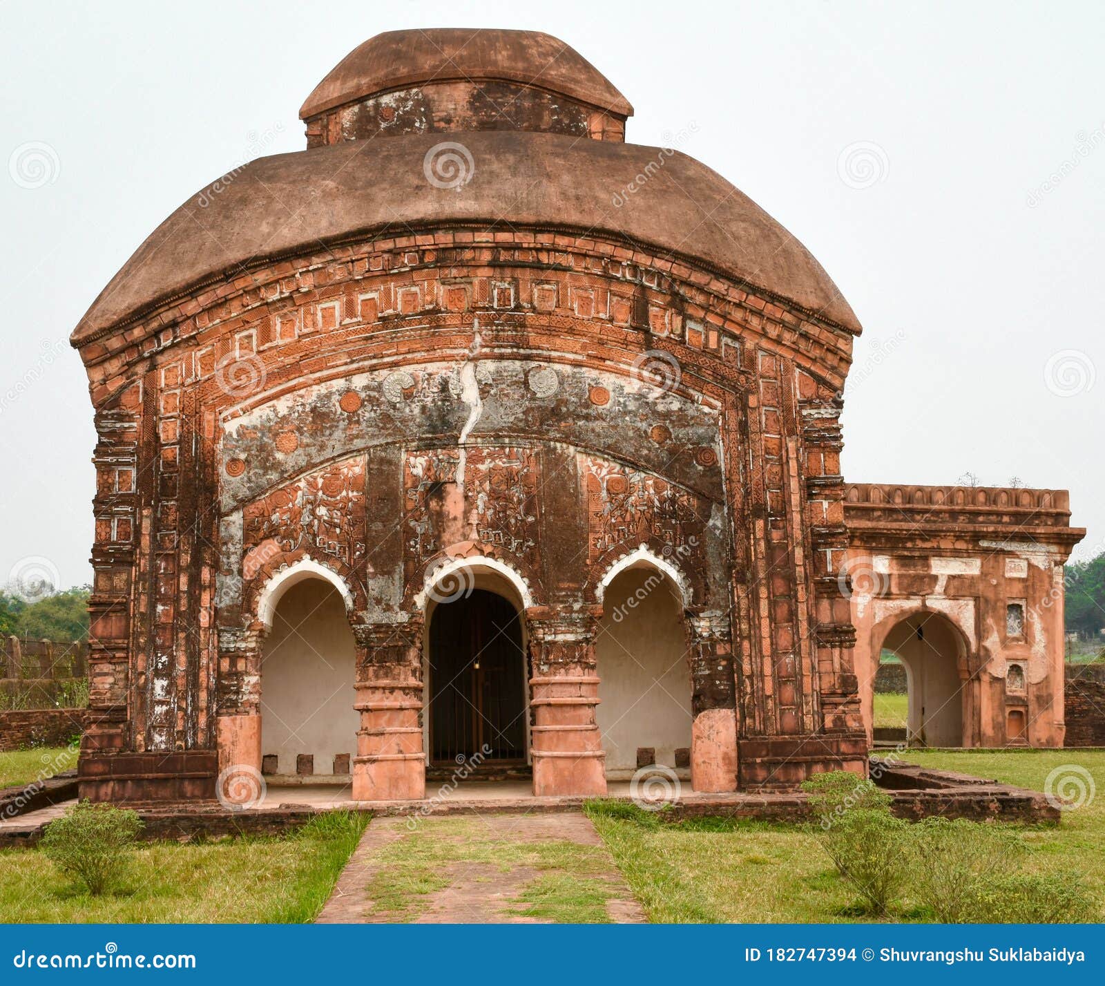 ghanshyam temple shivsagar . ÃÂ the monument is made of brick masonry it is rectangular in plan resembling a gate house.ÃÂ 